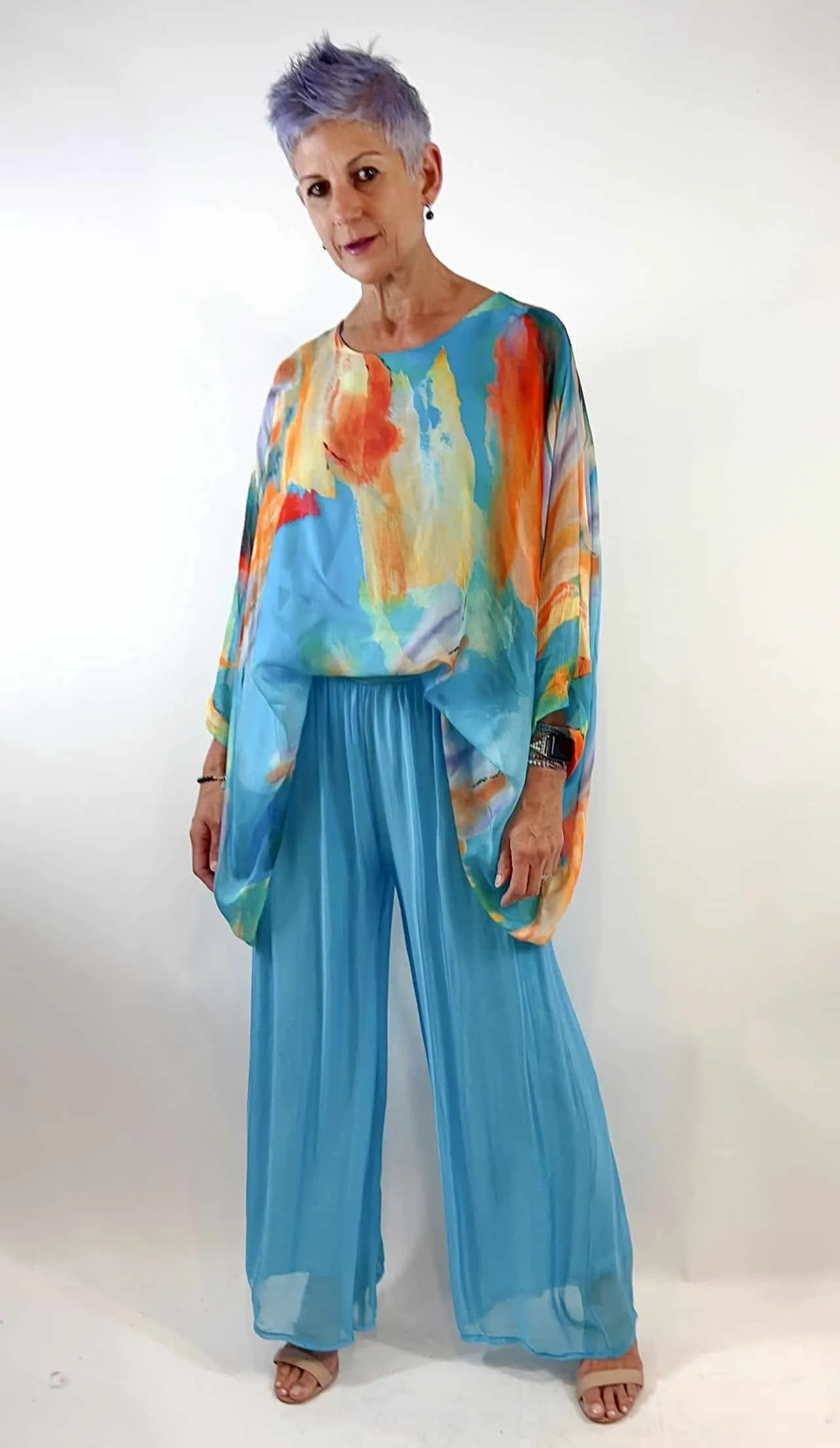 Silk Kaftan Top