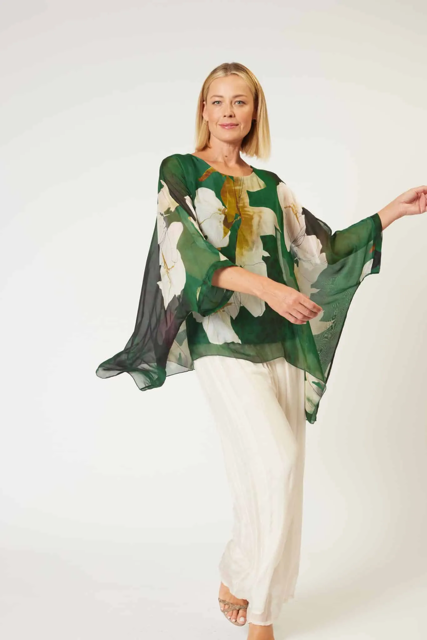 Silk Kaftan Top