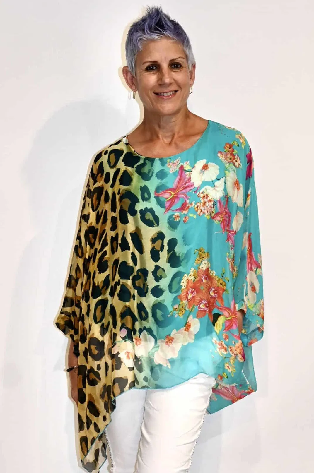 Silk Kaftan Top