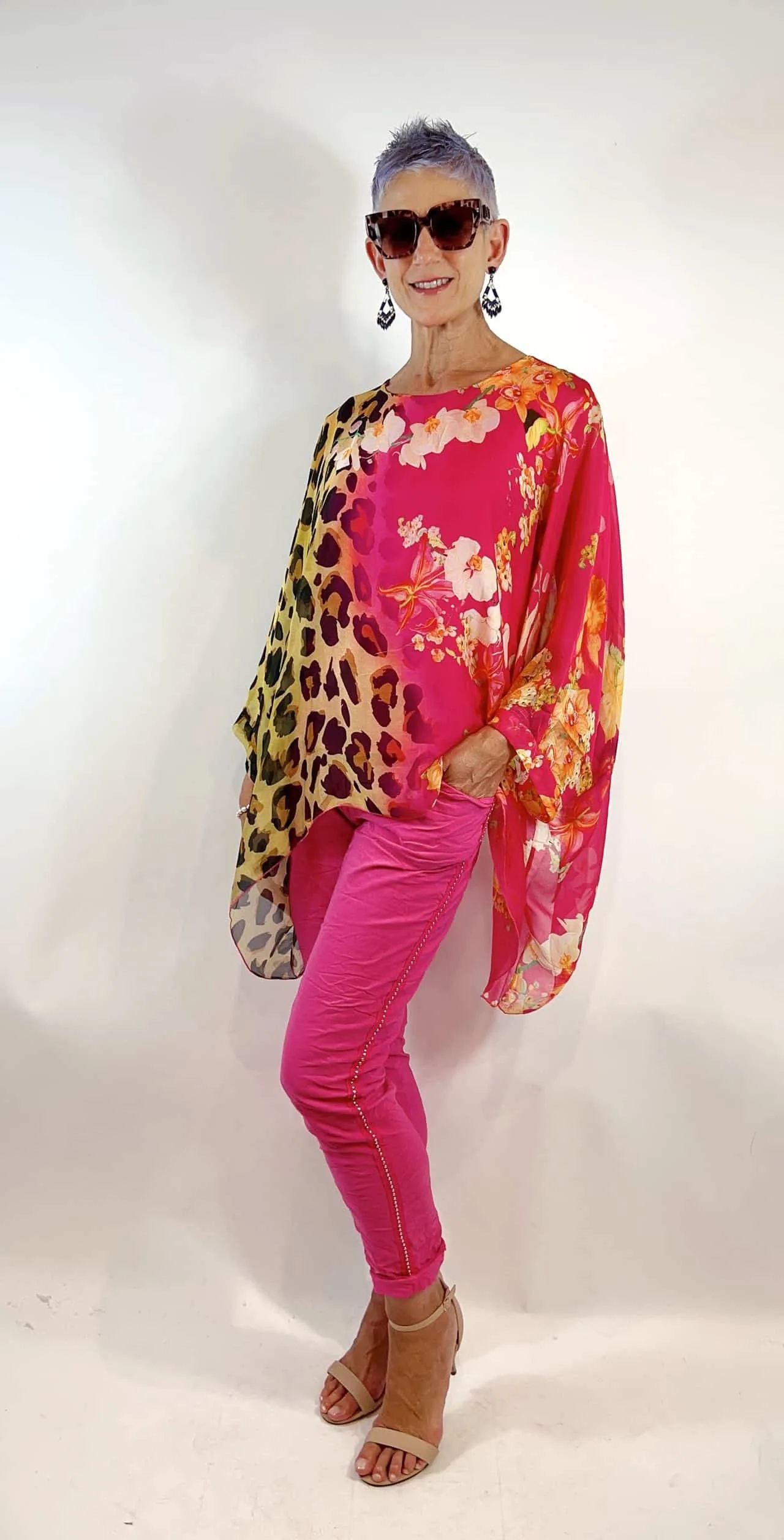 Silk Kaftan Top