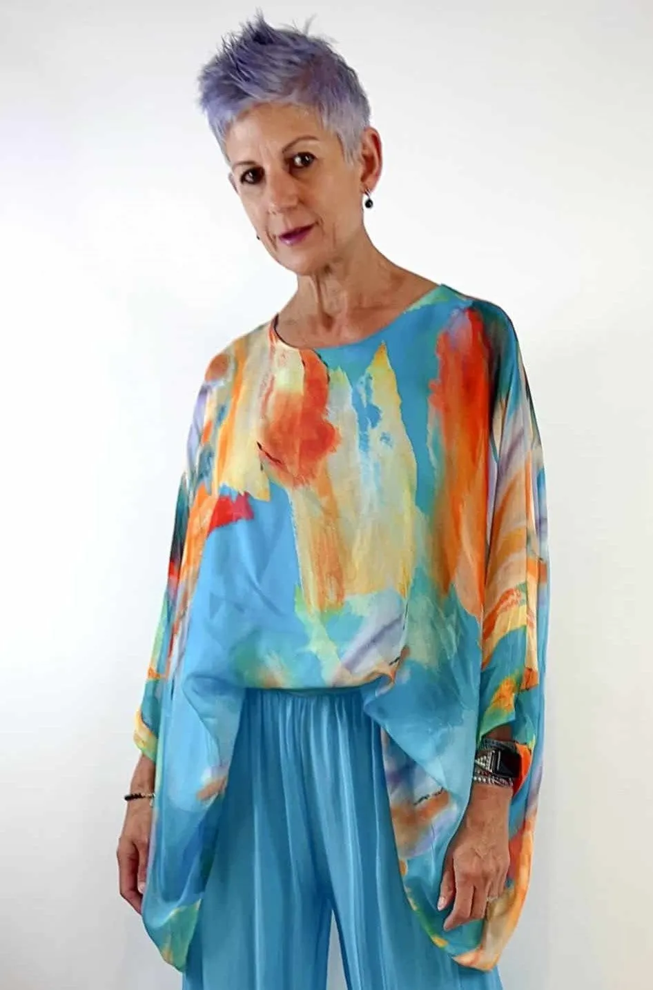 Silk Kaftan Top