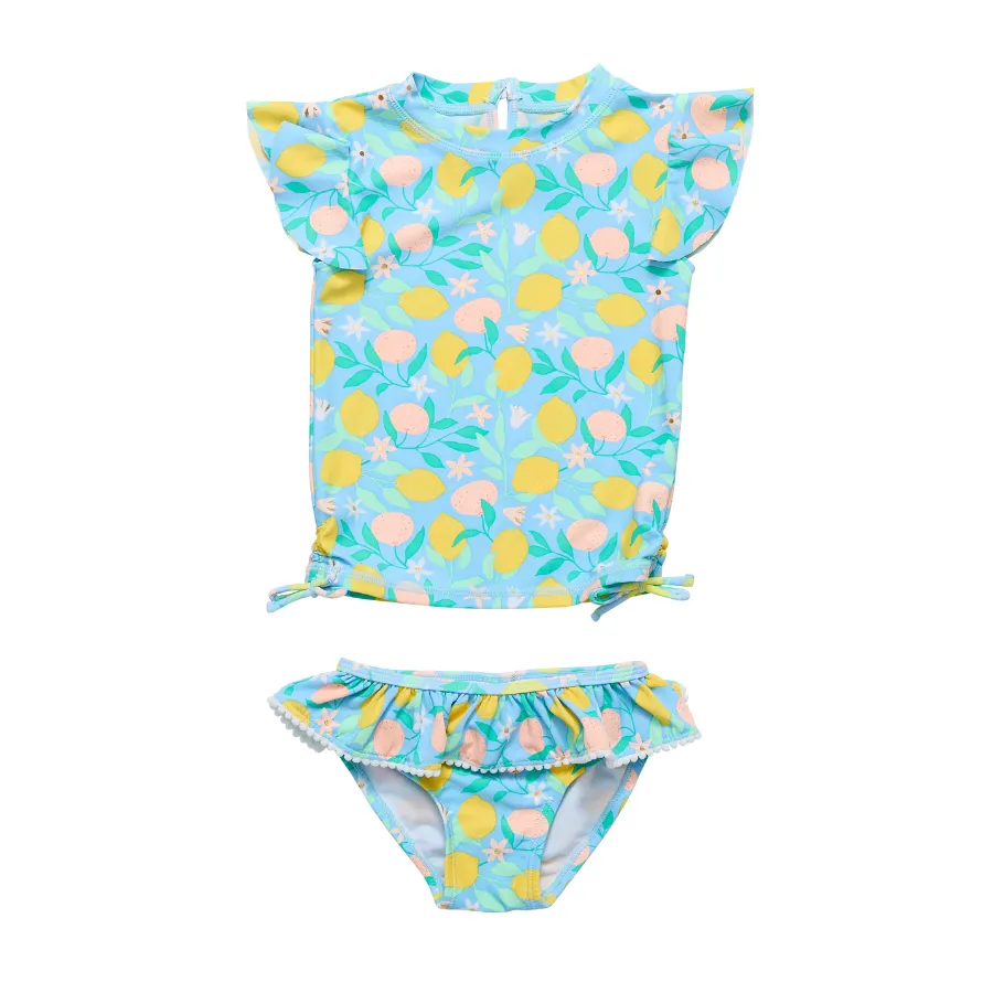 Snapper Rock Lemon Drops Short Sleeve Ruffle Set G50027