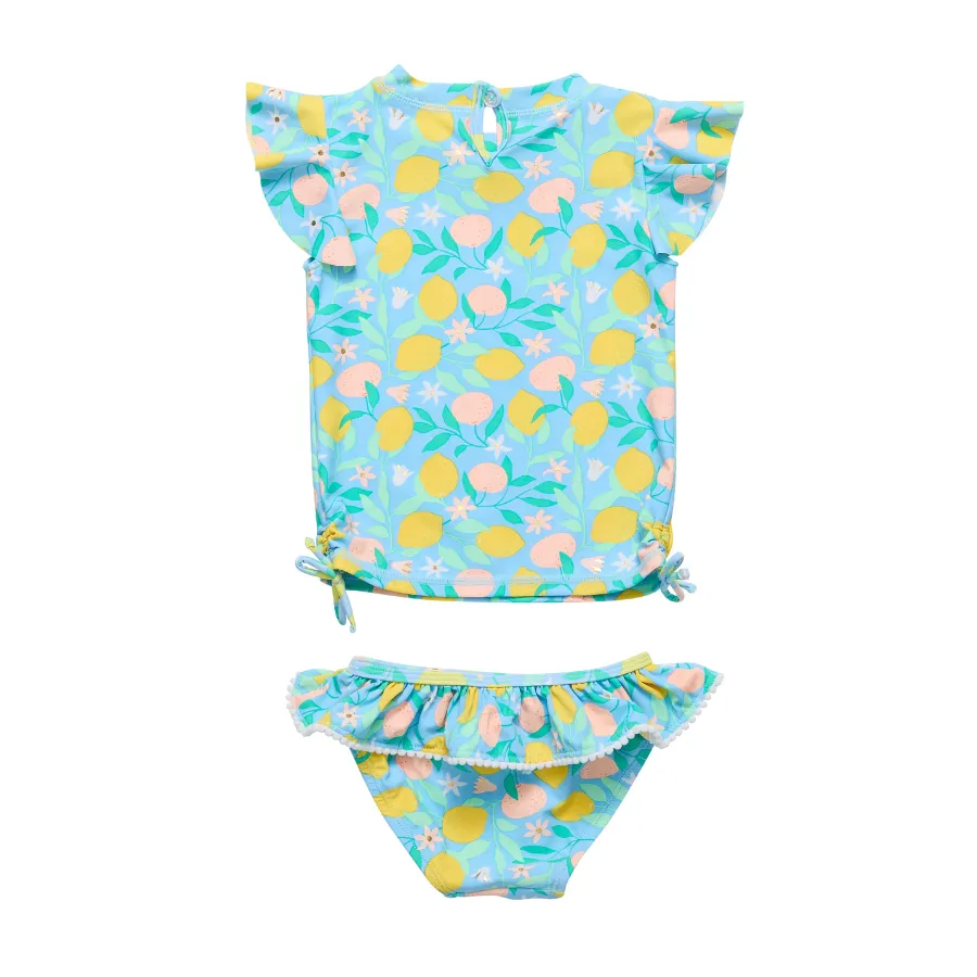 Snapper Rock Lemon Drops Short Sleeve Ruffle Set G50027