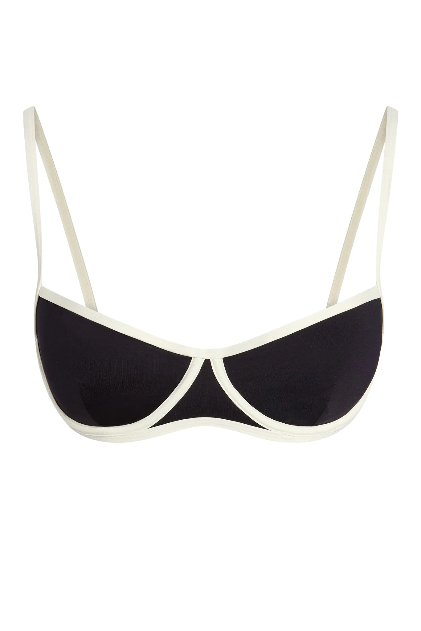 Somerset Top - Black/Ivory