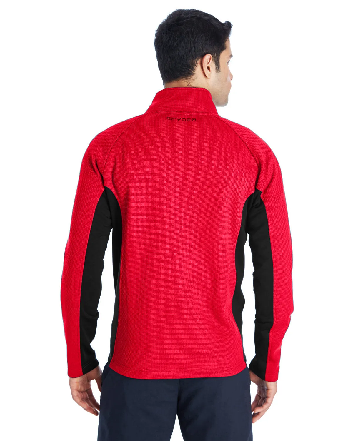 Spyder Constant Full Zip Sweaters, Fleece Red/ Black/ Blk