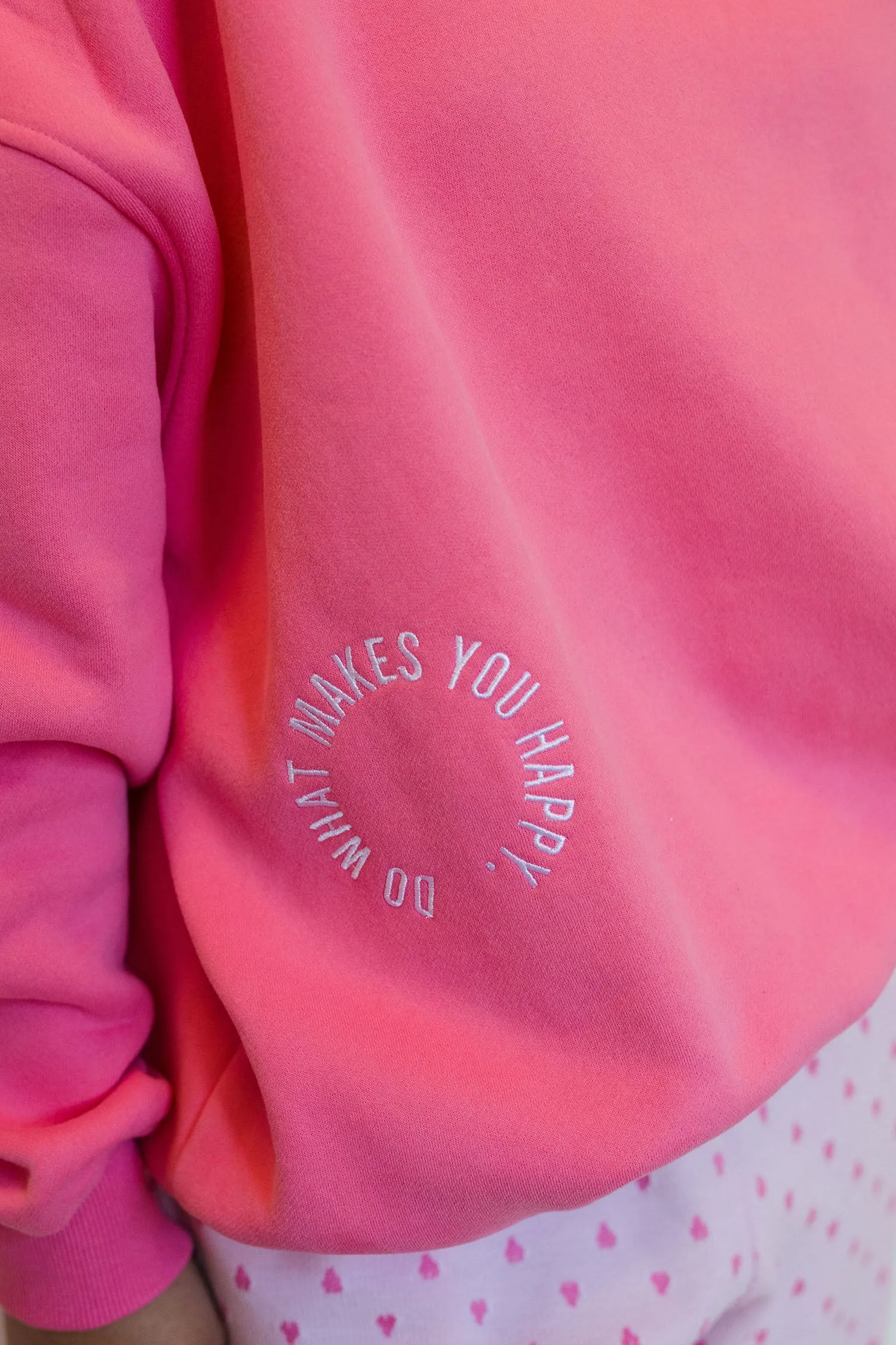 The Do What Makes You Happy Embroidered Sweatshirt