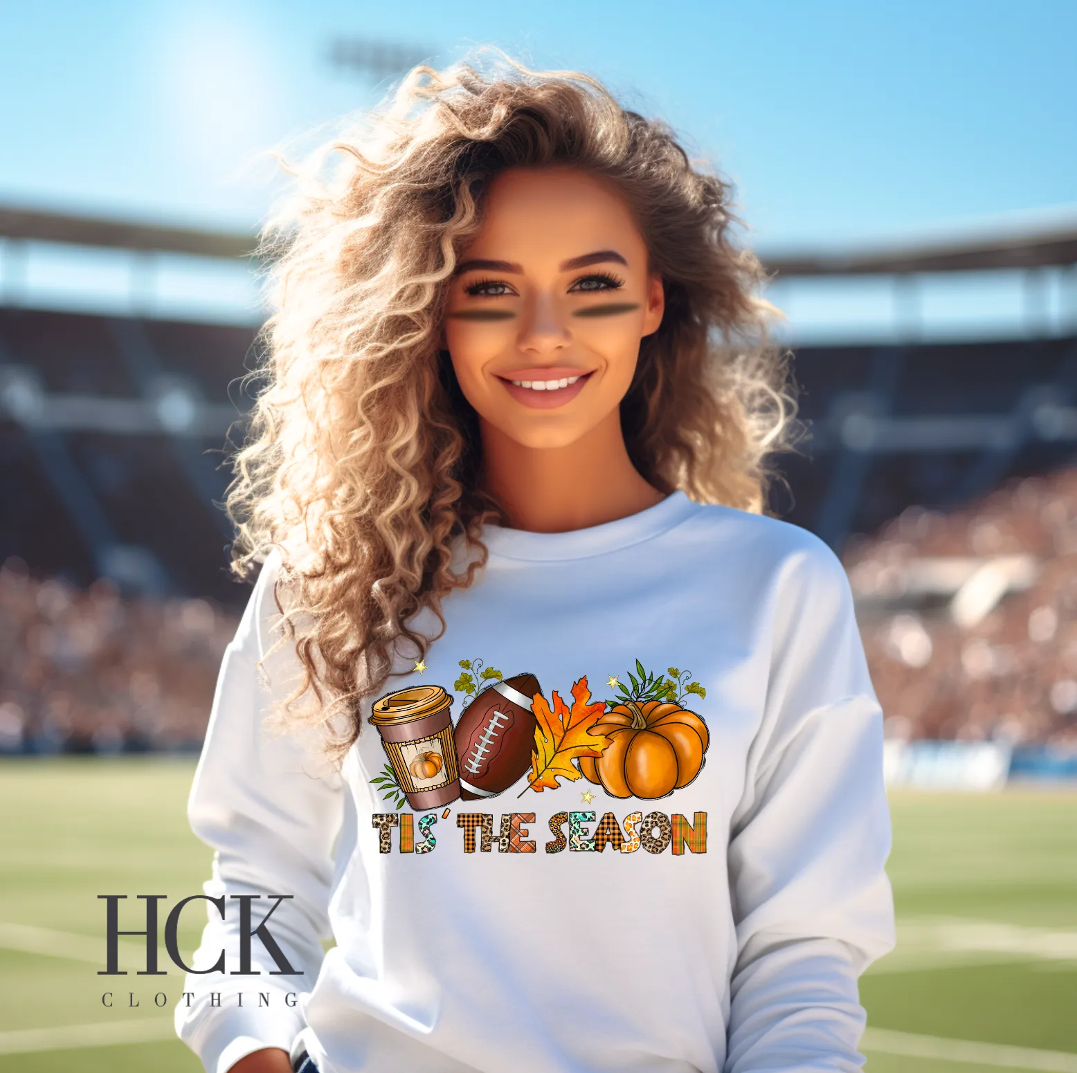 Tis The Season Fall Football Crewneck Sweatshirt- 3 COLORS