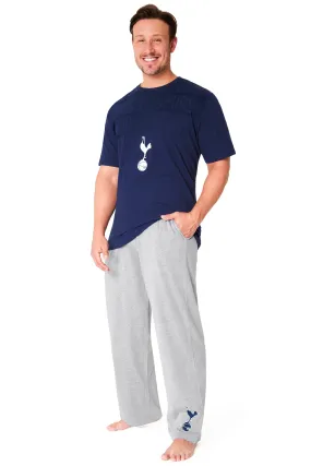 Tottenham Hotspur FC Mens Pyjamas Set - NAVY & GRAY