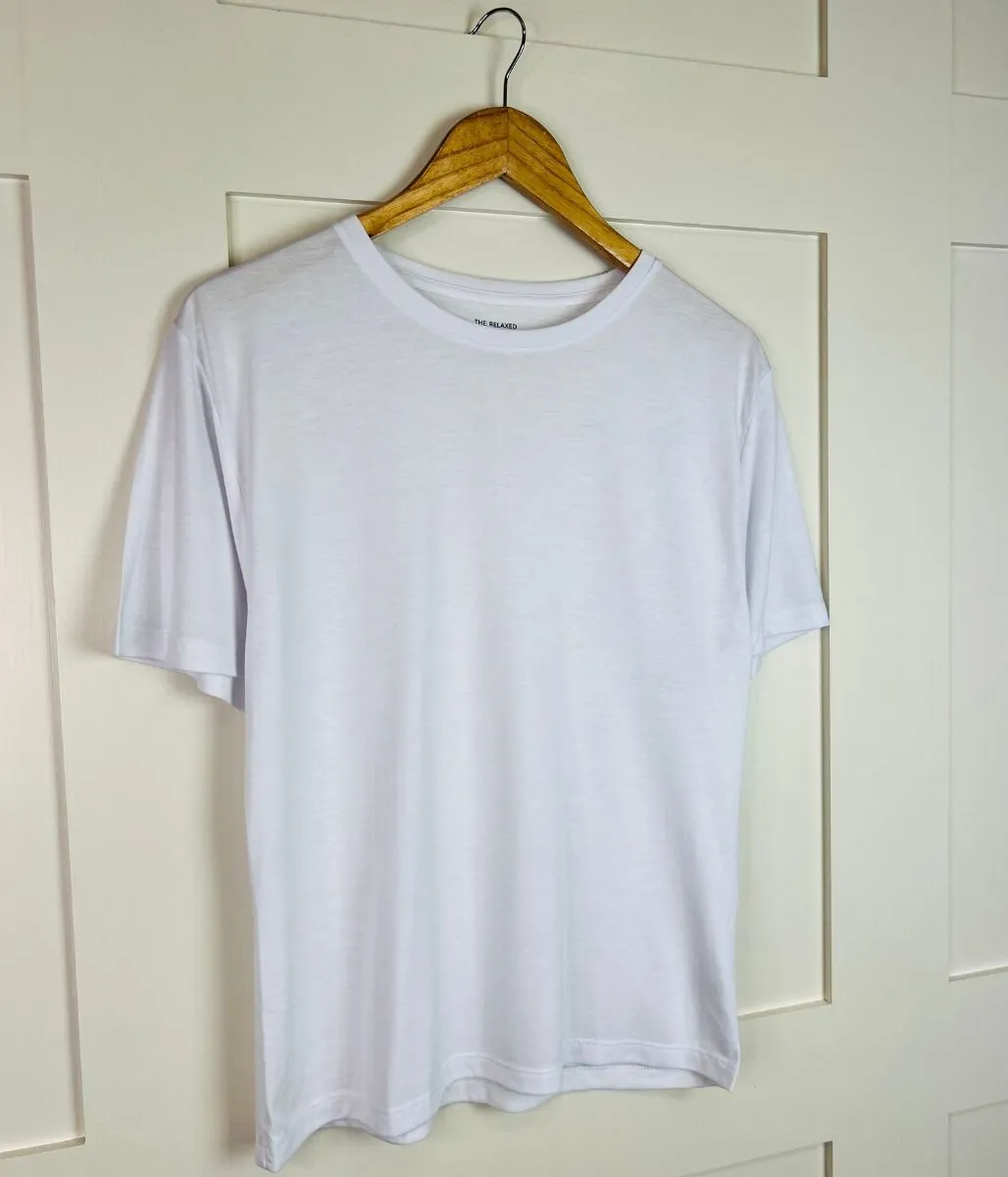 White Relaxed Short Sleeve Tee