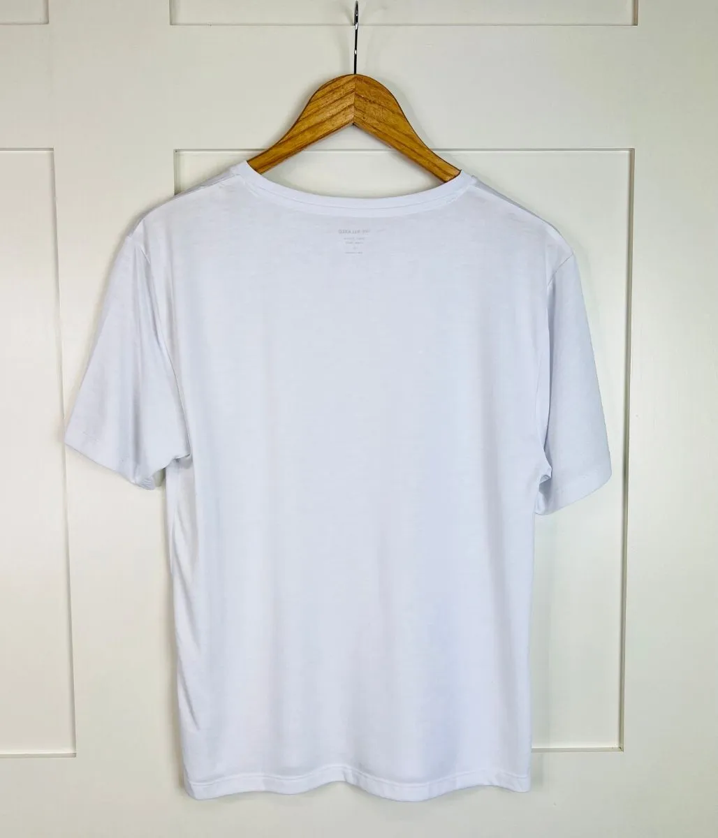 White Relaxed Short Sleeve Tee