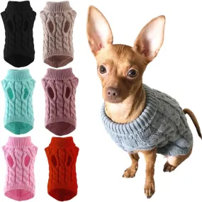 Winter Warm Dog Sweaters for Small & Medium Pets - Soft & Cozy