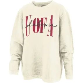 Women's Comfy Cord Alabama "U of A" Sweatshirt